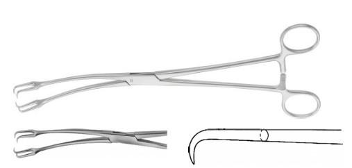 КОРНЦАНГ ШРЕЙДЕР ЗАХОПЛЮЮЧИЙ, ВИГНУТИЙ НА ПЛОСКІЙ ПОВЕРХНІ, 250 ММ